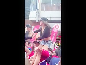 FIFA World Cup 2022 Qatar Audiand Boobs Show Celebration 3 of 3