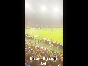 FIFA World Cup 2022 Qatar Audiand Boobs Show Celebration 1 of 3