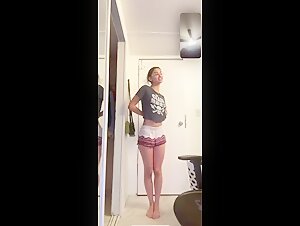 Snapchat Influencer Latest Most Exclusive Viral Private Videocall Teasing Ends up Stripping Nude with Full Face Cute Expressions