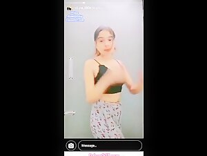 Beautiful Insta Girl Riya Viral Stuff Showing Pressing Boobs with Full Face in Private Instagram 2 of 2