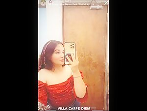 Instagram Fame Akshu Showing Her Huge Boobs And Pressing Them On Live Cam 3 of 3