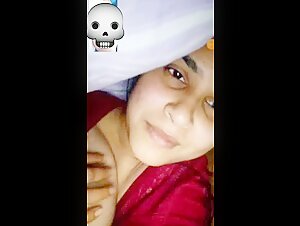 Shy But Stripping On Video Call, Pressing Boobs And Full Nude 2 of 2