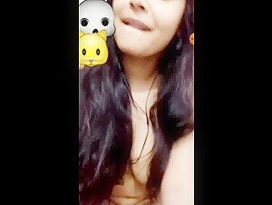 Shy But Stripping On Video Call, Pressing Boobs And Full Nude 1 of 2