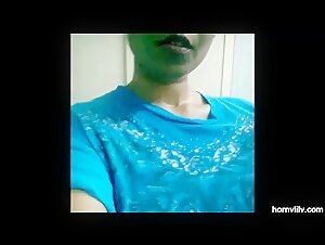 thick cupcakes tamil indian maid mischievous lily in toilet switching boulder-holder and frigging pussy in panties