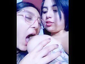 Horny Girl Sucking Lesbian Friends Boob Low Quality Porn