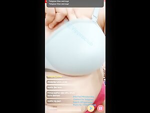 Megha Das And 40 - 41 in Bra And Panty Showing Glimpse of Boobs to Tease on Live Fans