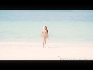 Hot Poonam Pandey Stripping On Goa Beach, Seducing Video